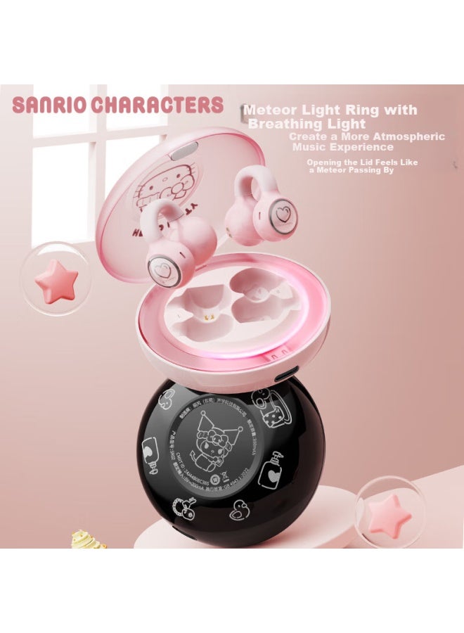Chen Feng Chenfeng Sanrio Sr02 Clip-on Open-air Bone Conduction Non-in-ear Running Sports Gaming Esports Earphones Purple Kuroko - Image 3