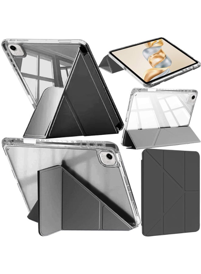 for Honor Pad X9a 11.5 Inch 3+Y Case Cover, Triple Fold Y-shaped Design, Multi Angle, Leather Tablet Cover With Pen Slot, Automatic Wake-up/sleep,Black - Image 1