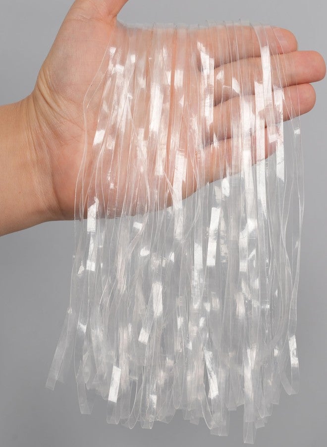 Damyda Rubber Bands Large 8inx0.2in Clear Rubber Band 50Pcs for Balloon Arch Elastic Tying Bands Rubber Bands for Office Crafts Transparent TPU Rubberband Clear Elastic for Home Office Crafts - Image 3