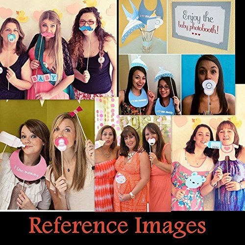 SYGA Baby Shower Party Decorative Banner with Photo Booth Props - Image 2