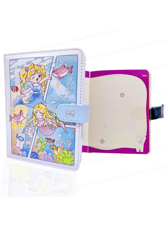 FunBlast FunBlast Kawaii 3D PU Leather Diary, Notebook Color Pages Diary with Magnetic Strap Lock, Journal Diary for Girls, Diary Set Notebooks for Girls, Size A5 (112 Pages) (Print May Vary) (Random)  - Image 1