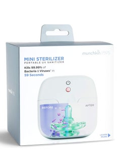 Munchkin Inc Munchkin Portable UV Sterilizer and Sanitizer Box, Eliminates 99.99% of Germs in 59 Seconds, Mini UV-C Cleaner for Pacifiers and More, White  - Image 1