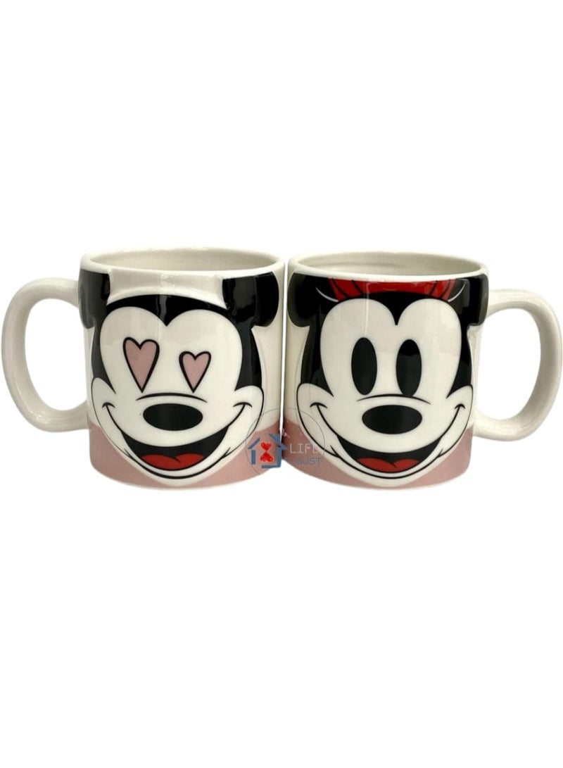 NATIONAL GIFT WORLD COMMERCIAL Classic Mickey and Minnie Mouse Mugs - Image 1