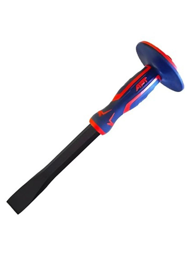 Apt - High carbon steel Powder coated finished Hardness is between 48-58 HRC Heavy duty two color Blue/Red TPR handle 350×18mm - Image 1