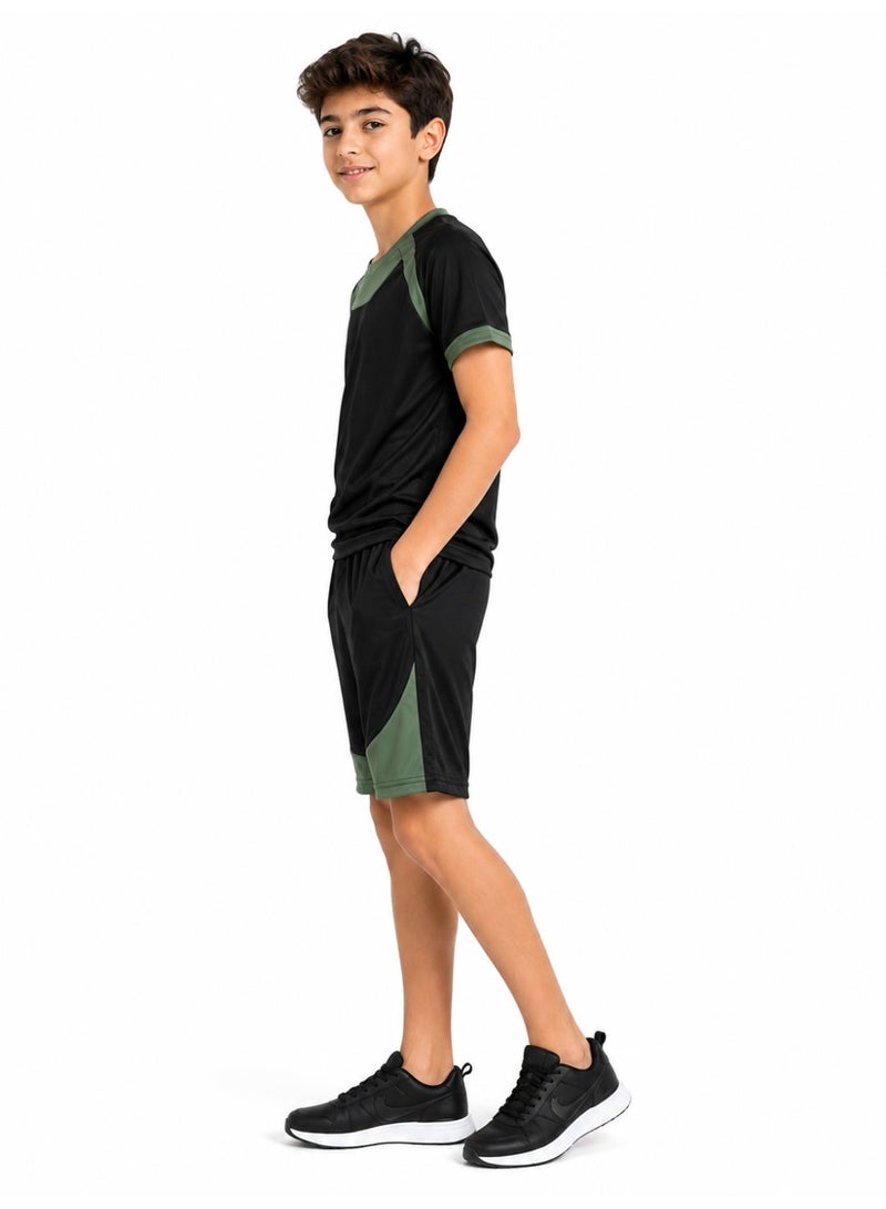 Caesar Boys' 2-piece sports set: T-shirt and shorts. - Image 3