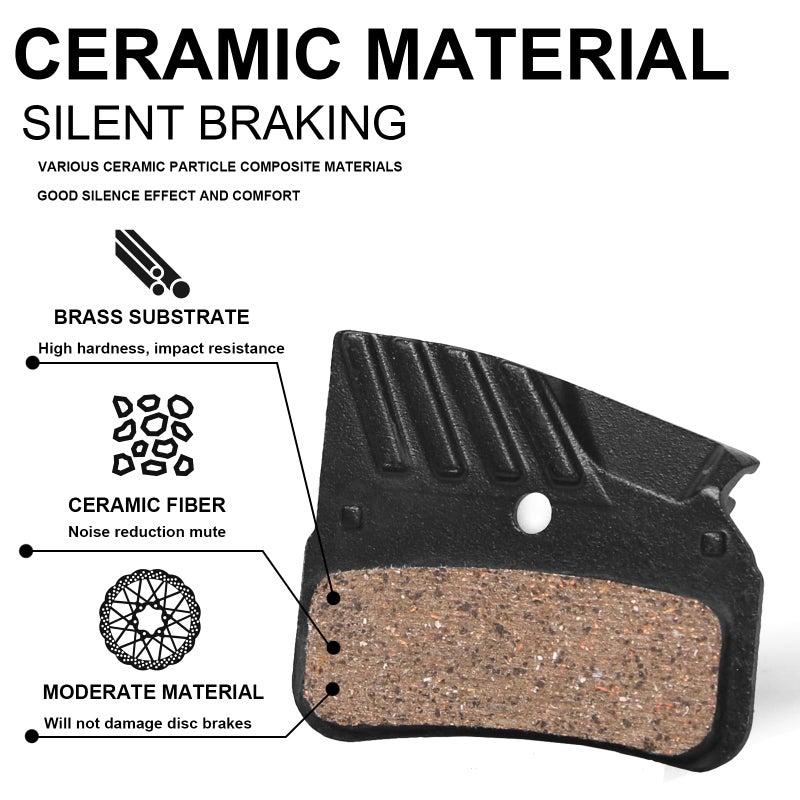 BUCKLOS BL-05S Disc Brake Pads for Ceramic Shimano N03A N04C D02S D03S M9120 M8120 M7120 - Image 2