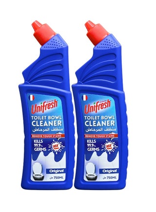 Toilet Bowl Cleaner - 750ML (Pack of 2) | Powerful Stain Removal & Fresh Blue Fragrance | Disinfects & Deodorizes | Professional Cleaning for Bathroom & Toilet - pzsku/ZA34B3BF4A2EC4975DE1CZ/45/1749894385/e1f135bf-8821-49b8-a5d8-69313047e832
