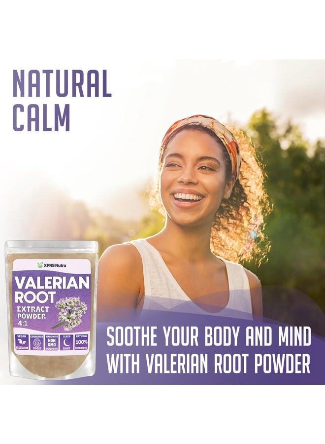 XPRS Nutra Valerian Root Extract Powder 4:1 - Premium Valerian Root Powder for Cognition - Vegan Friendly Herbal Sleep Support (16 Ounce) - Image 2