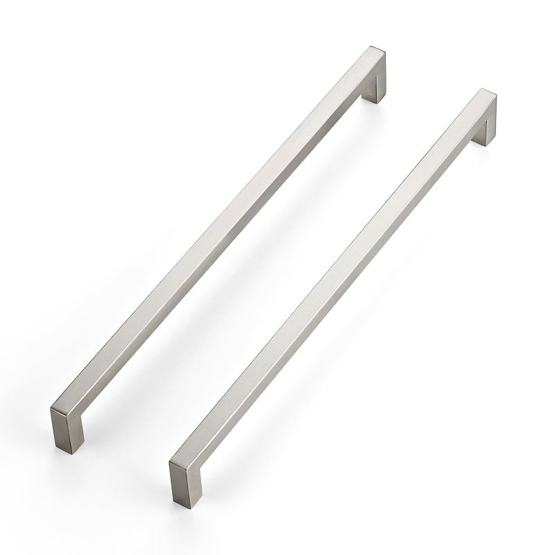 JOY DECOR 30 Pack Cabinet Handles1235 Inch Brushed Nickel Cabinet PullsKitchen Cabinet Handles Square Drawer Pulls Stainless Steel Drawer Hardware Handles 320mm Hole Centers - Image 2