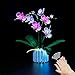 VONADO LED Lights Kit Compatible with Lego Orchid 10311 Plant Building Set with Flowers Sound Control Lighting Set Compatible with Lego Artificial Botanical No Blocks Model - Image 3