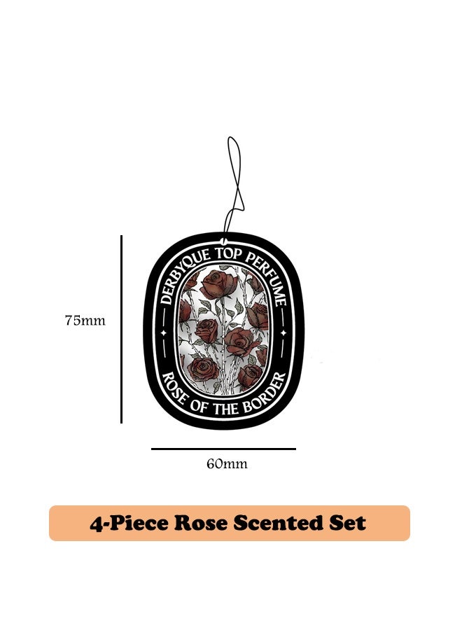 Rose Scented Car Air Freshener Gel Aromatherapy Ornament Long-Lasting Fragrance & Natural Deodorizer for Car Home Decor  - Image 2