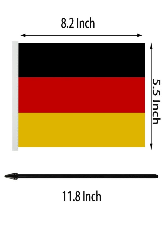Zigvert US American & Germany Friendship Table Flag, German USA Desk Flag, German Flags For Room Display,American & German Twin Desk Flag Set-Miniature American & German Combination Flag - Image 5