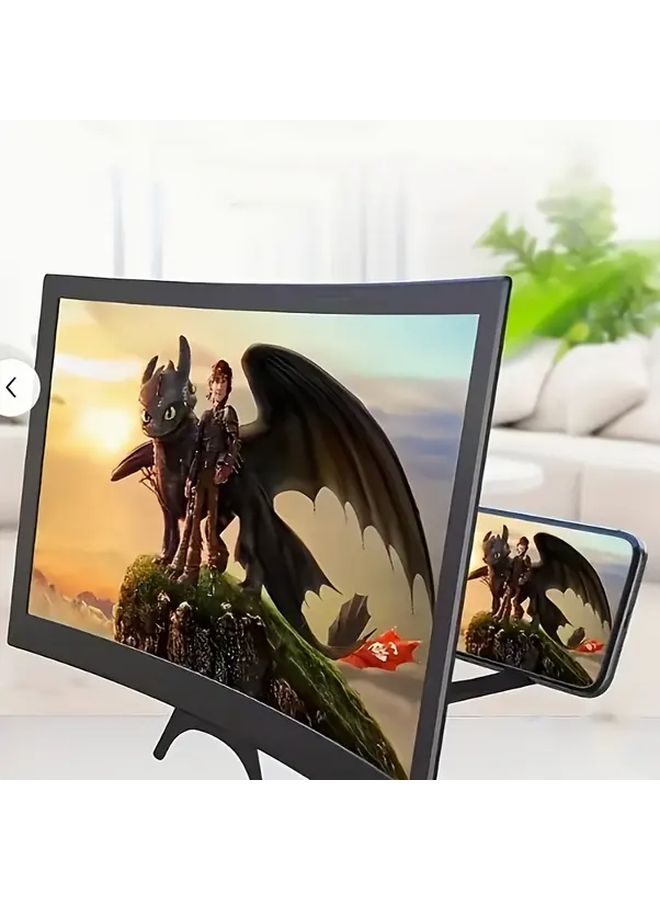 12 Inch Phone Screen Magnifier Foldable Stand Enhanced Viewing For Movies Games 1pc - Image 4