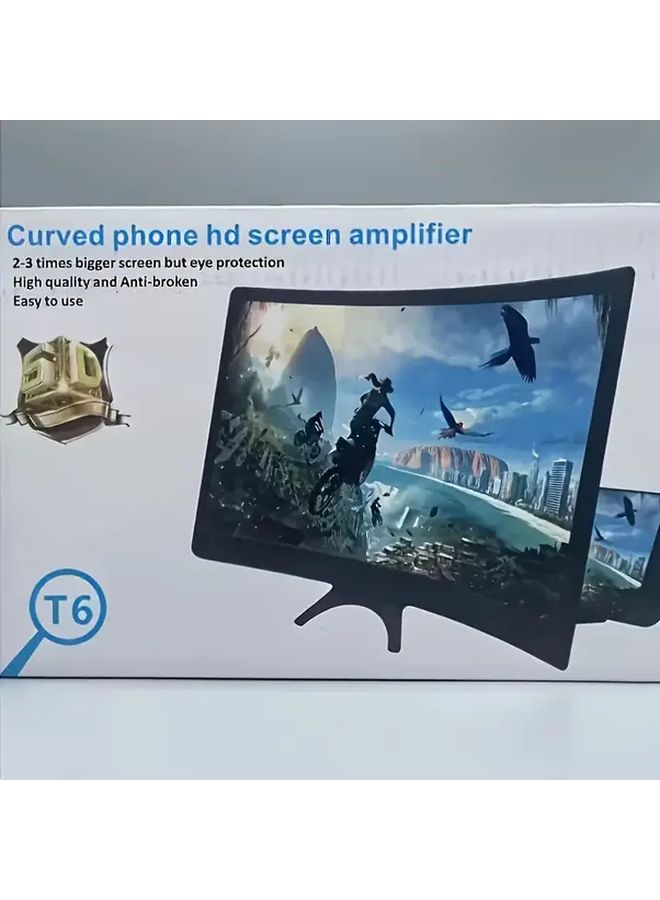 12 Inch Phone Screen Magnifier Foldable Stand Enhanced Viewing For Movies Games 1pc - Image 2