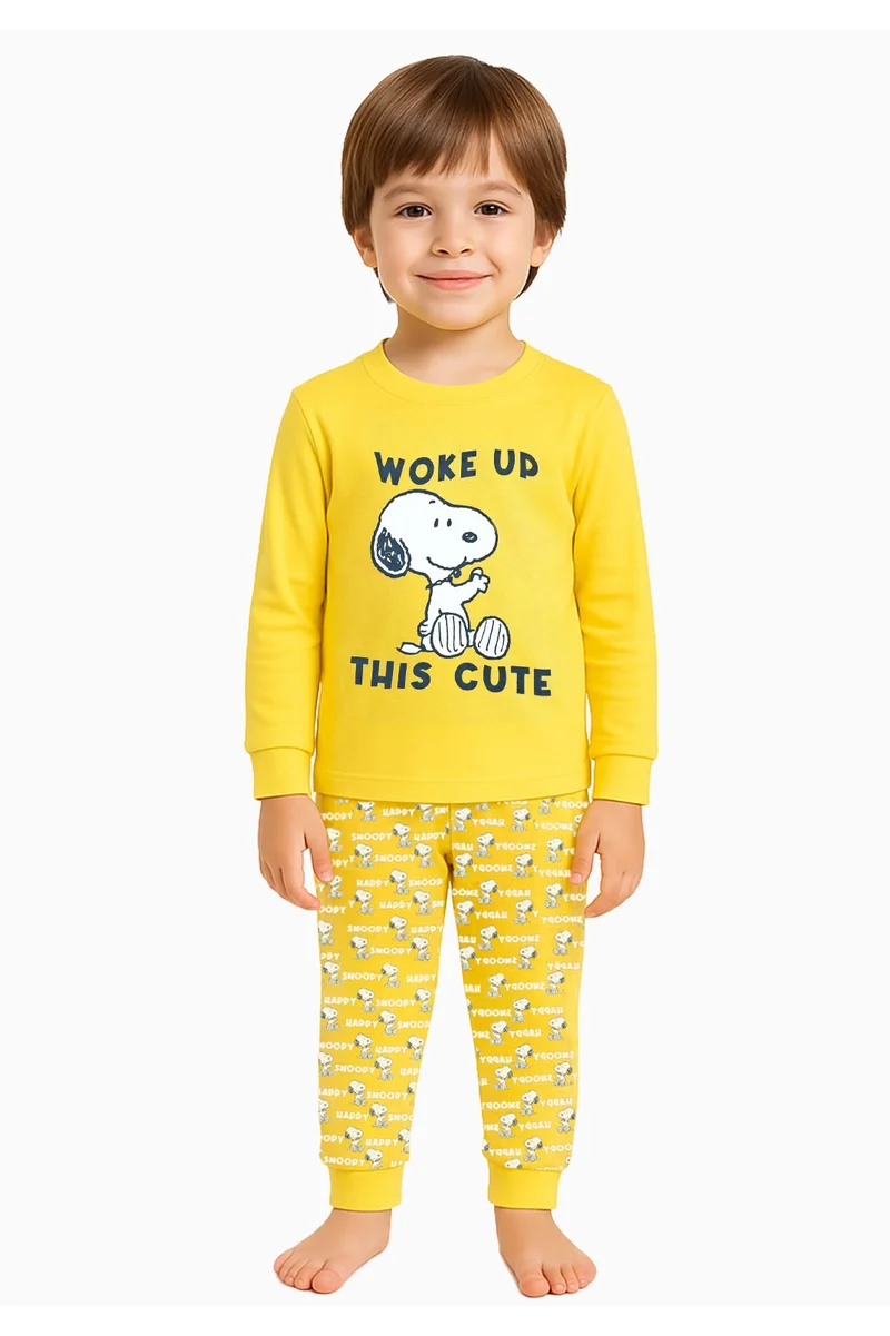 Peanuts Peanuts Woke Up This Cute Boy's Cotton Nightwear
