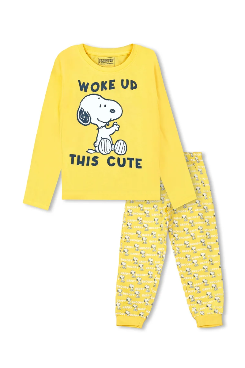 Peanuts Peanuts Woke Up This Cute Boy's Cotton Nightwear