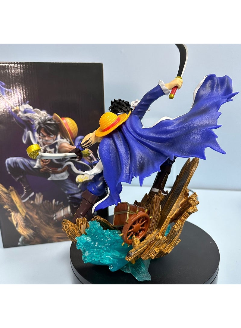 Sailing Animation Pirate GK Fantasy Luffy Hand Model Straw Hat Pirates Fantasy Luffy Animation Model Ornaments 28Cm  - Image 3