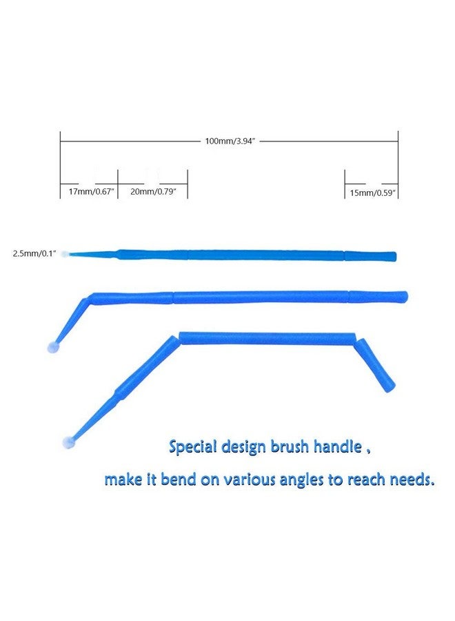 Yimart 400pcs Blue Regular Size 3mm Reusable Mascara Applicator Individual Eyelash Extension Microbrushes Makeup Tools - Image 4