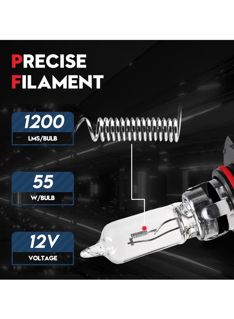 LIGARO 2 Pieces Ligaro Premium 9005 Halogen Bulbs (12V, 55W) - High-Quality Quartz Glass, Precise Beam, Halogen-Free Filament, Made in Korea  - Image 4