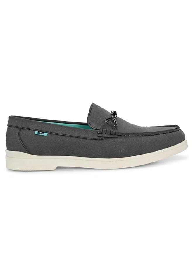 NOAK NO ANIMAL KILLED Casual Leather Material Slip-on Loafers Shoes Comfortable Shoes for Men|Grey|10UK - Image 3