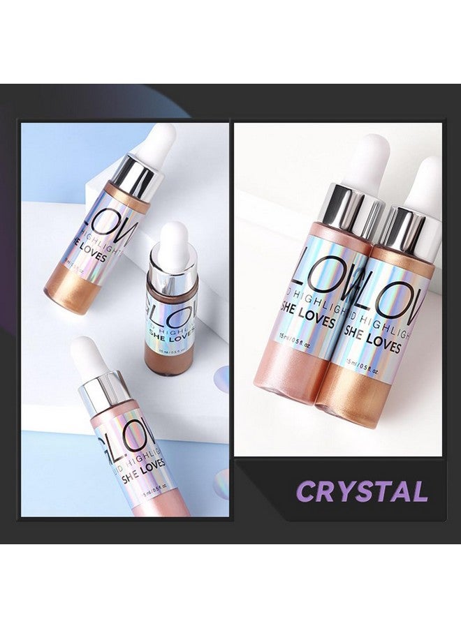 روز فلاور 4 ألوان من زيت الجسم اللامع، سائل تسليط الضوء على زيت التوهج، مرطب الجسم الطبيعي، ملمس ناعم، مصل الوجه ومرطب الجسم للبشرة الجافة (005) - Image 5