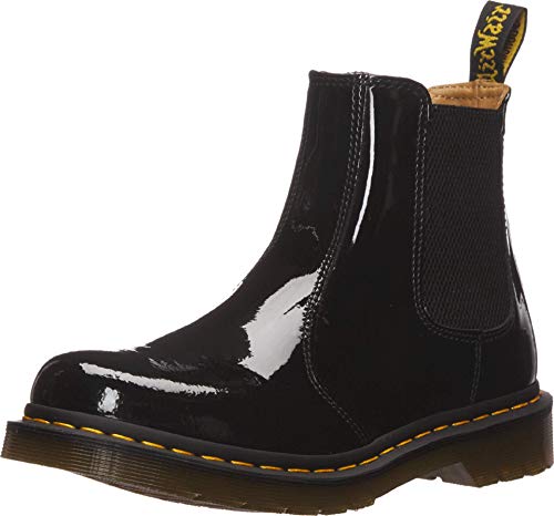 Dr Martens Womens 2976 Patent Leather Chelsea Boot Black 6