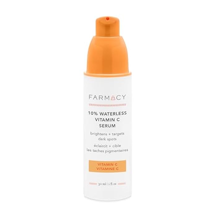 Farmacy 10% Vitamin C Serum for Face - Brightening Vitamin C Face Serum to Firm + Smooth Skin Texture - L Ascorbic Acid + Tangerine Peel Infused Skin Care to Hydrate and Even Skin Tone (30ml) - Image 1