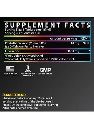 Maximum Strength Liquid Carnitine 3000 Sour Gummy Worms 465 ml - view 4