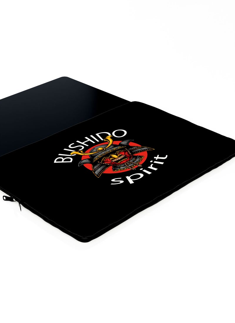 LOUD UNIVERSE Bushido Spirit Print Laptop Sleeve 13 inch Multicolour Tablet Sleeve - Image 3