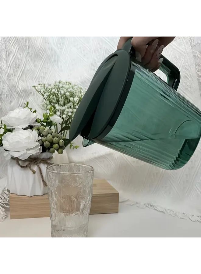 إبريق ماء بارد كبير السعة بغطاء أخضر للمنزل المطبخ التخييم - Image 5