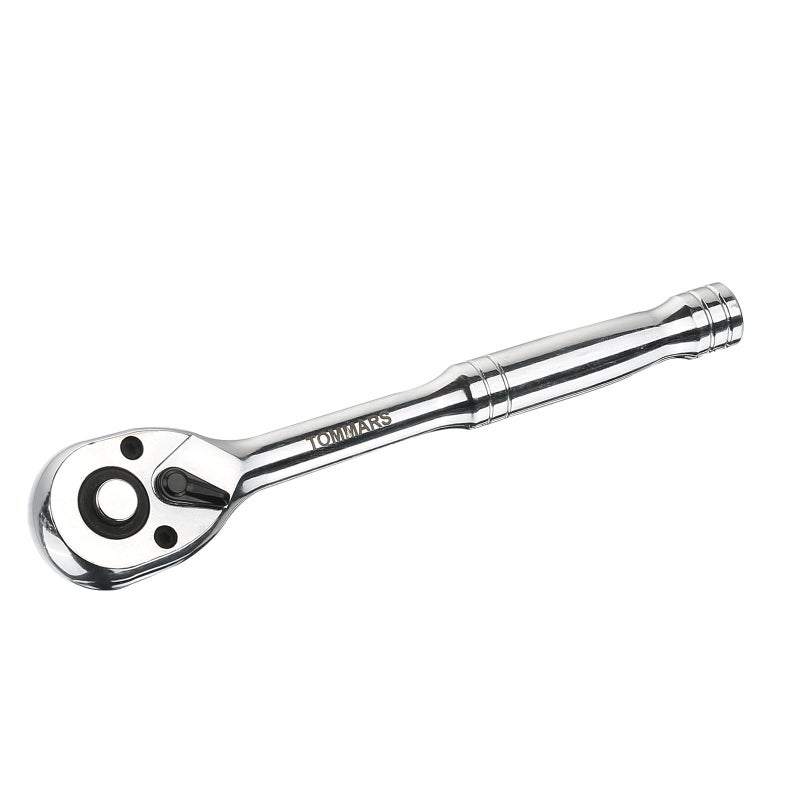 Tommars 1/4 Inch Drive Ratchet 72-Tooth Quick-Release Socket Ratchet Wrench Handle Reversible - Image 1