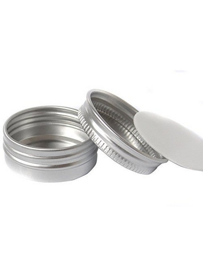 VASANA (24 Pieces) 10G/10Ml Clear Plastic Cosmetic Round Container Jars With Black Lids - Image 2