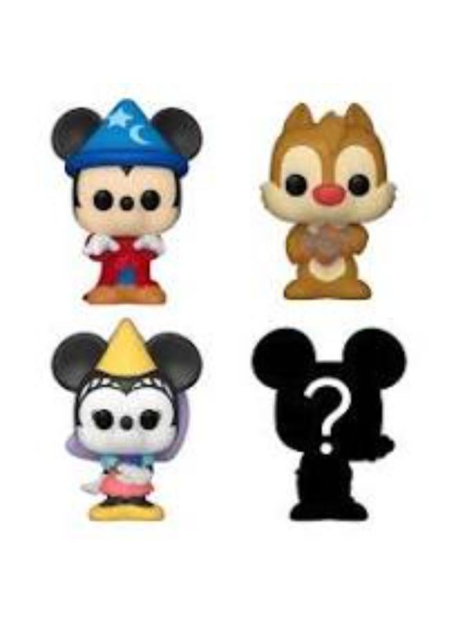 Funko Bitty Pop! Cartoon Animation: Disney - Disney Classic - Sorcerer Mickey 4PK - Image 1