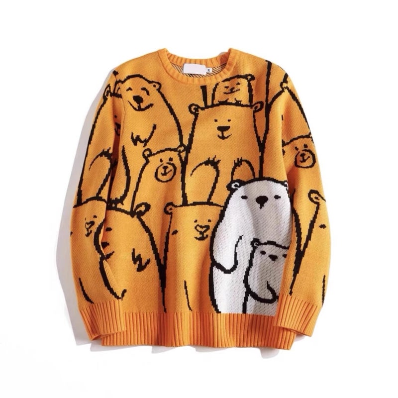 Trendy Brand Plus Size Men'S Loose Casual Fashion Pullover Sweater Men'S Fatty Plus Plus Plus-Sized Sweater - Image 1