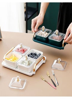 C&C Home 4 Pieces Multipurpose Light Luxury Fruits and Snack Storage Bowls With Tray  - Image 5