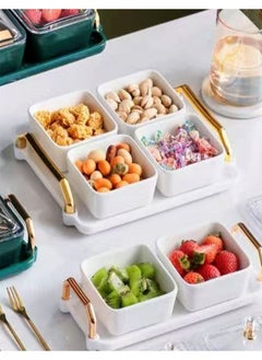 C&C Home 4 Pieces Multipurpose Light Luxury Fruits and Snack Storage Bowls With Tray  - Image 4