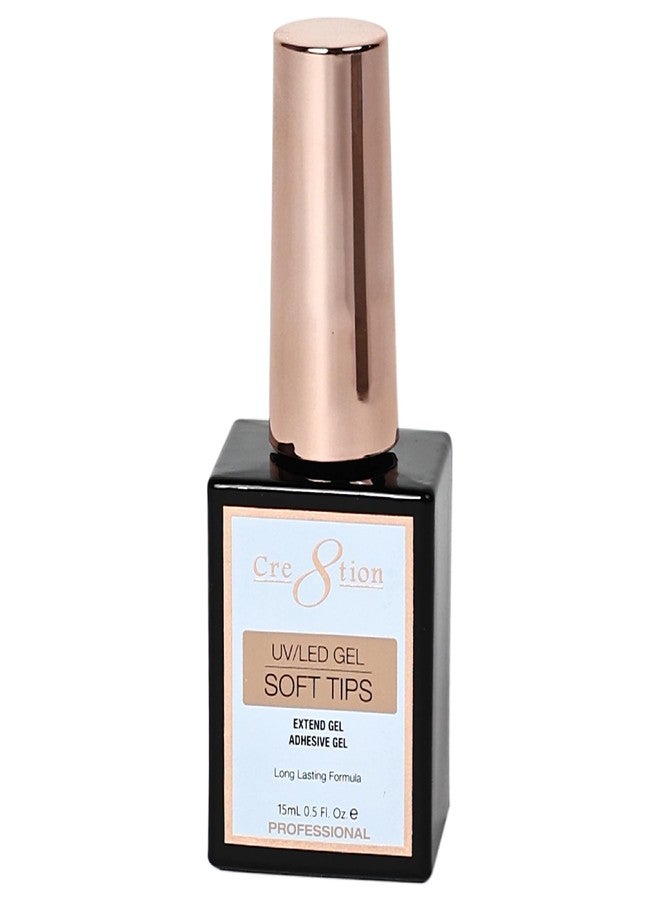 Cre8tion Extend Gel, Professional Soft Tips Adhesive Gel for Long-Lasting Nail Extensions, 0.5 Fl Oz - Image 1
