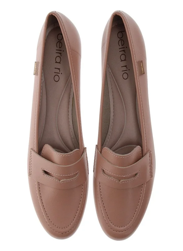 Beira Rio Beira Rio Ladies Moccassins Nude | Made In Brazil