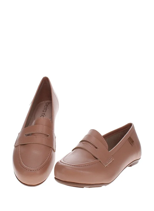 Beira Rio Beira Rio Ladies Moccassins Nude | Made In Brazil