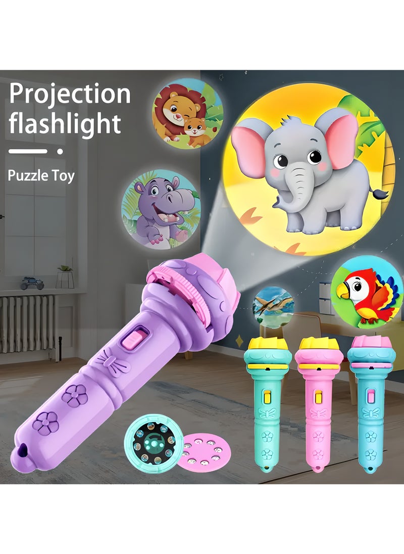 LIXADA 4 Slides (32 Patterns, LED Mini Projector Flashlight with Animals, Dinosaurs, Vehicles, Space and More, Educational Toys for Puzzle Science, Birthday Gifts, Special Festival, Gift for Kids Age 3+  - Image 3