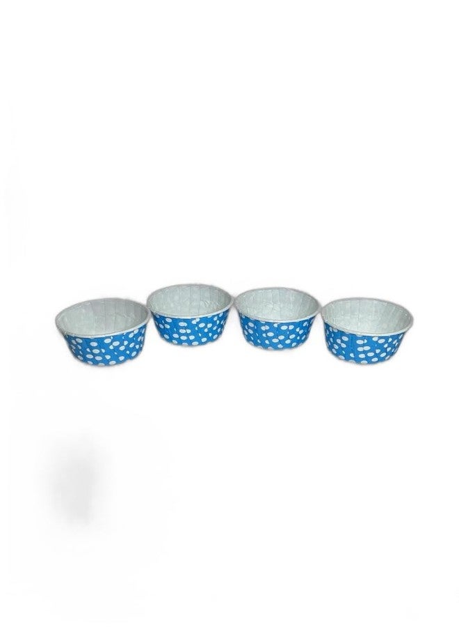 Baekence Bake and Serve Muffin Cup Cake Liners Cake Moulds Baking Cups Blue Dot (50x40), Pack of 150 pcs - Image 4