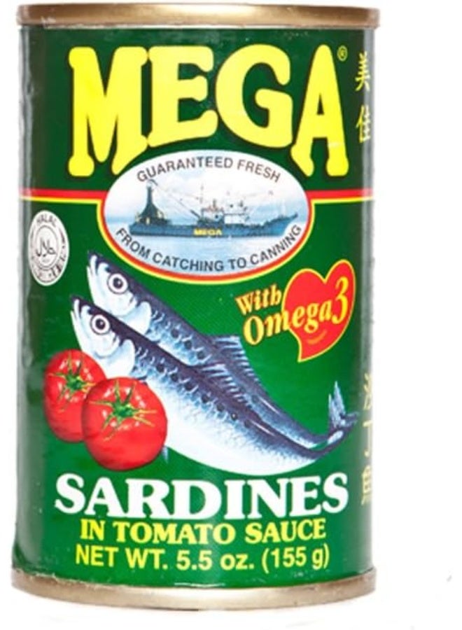 Mega Sardines In Tomato Sauce 155g