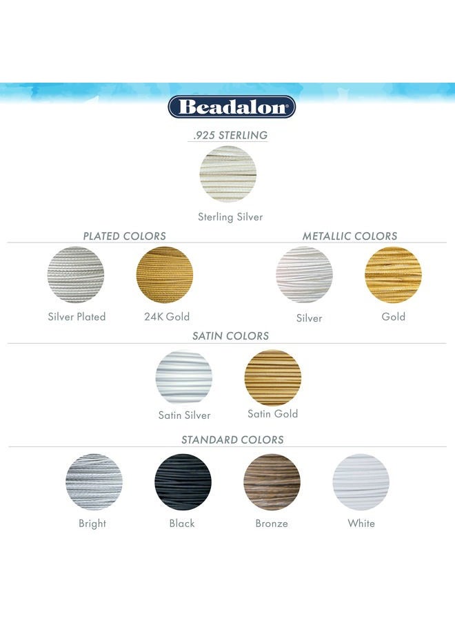 Beadalon 49 Strand Stainless Steel Bead Stringing Wire, .024 in / 0.61 mm, Bright, 100 ft / 31 m - Image 5