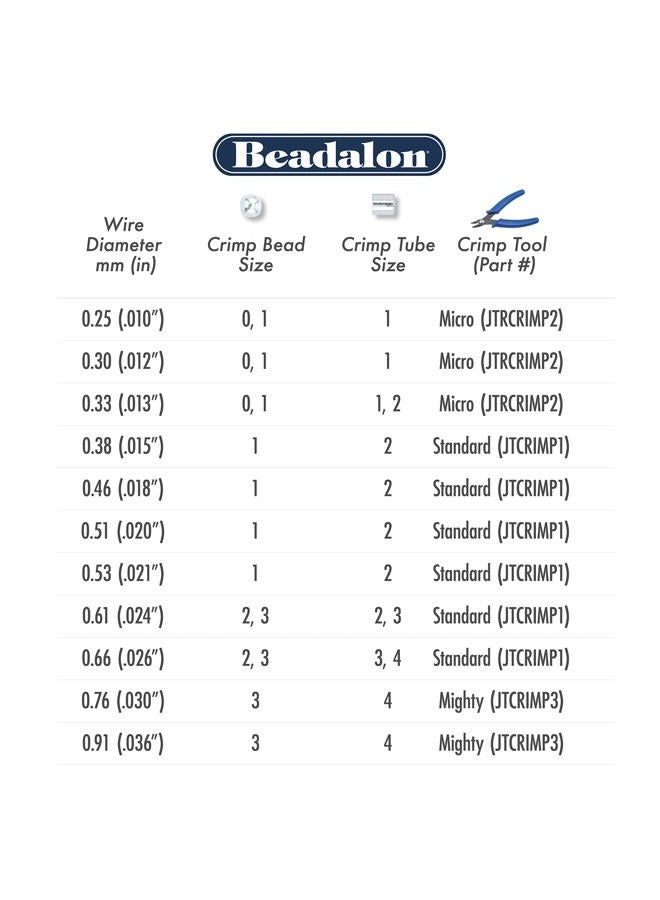 Beadalon 49 Strand Stainless Steel Bead Stringing Wire, .024 in / 0.61 mm, Bright, 100 ft / 31 m - Image 4