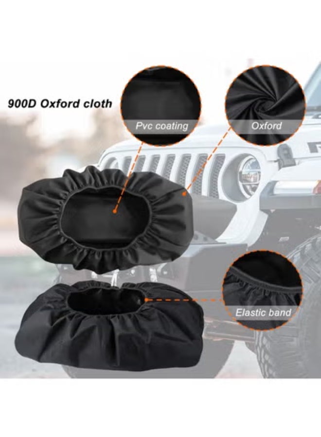 COYO Winch Cover, Heavy Duty Waterproof Dust-Proof Winch Protection Cover, Ideal for Electric Winches 8500-17500 lbs, Indoor/Outdoor (21.5” x 9.5” x 7.5”) - Black ﻿ - Image 5