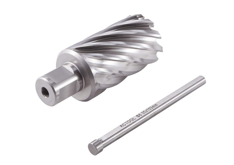 ACTOOL 1-3/8" Diameter × 2" Depth of Cut HSS ANNULAR Cutter with 3/4'' Weldon Shank - Image 4