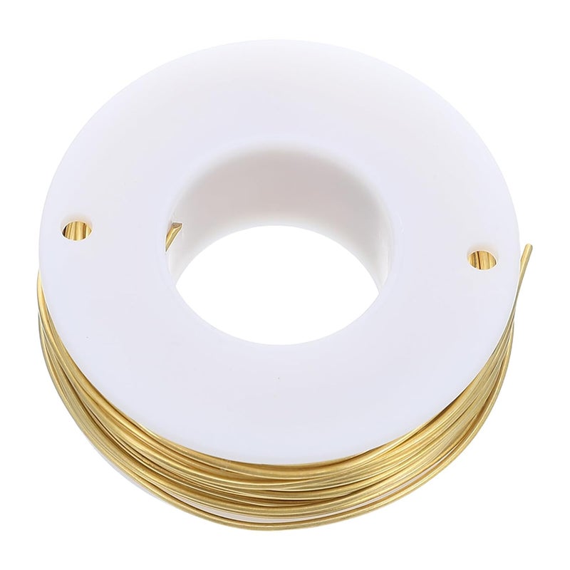 Copper Wire for Jewelry Making and Crafts 1.0mm Flexible Brass Wire 20 Meters with Spool Tarnish Resistant for DIY Beading Floral Arrangements and Gardening Supplies - Image 1
