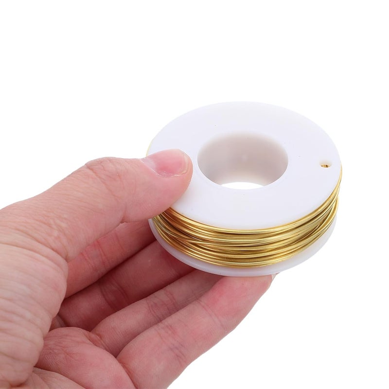 Copper Wire for Jewelry Making and Crafts 1.0mm Flexible Brass Wire 20 Meters with Spool Tarnish Resistant for DIY Beading Floral Arrangements and Gardening Supplies - Image 4