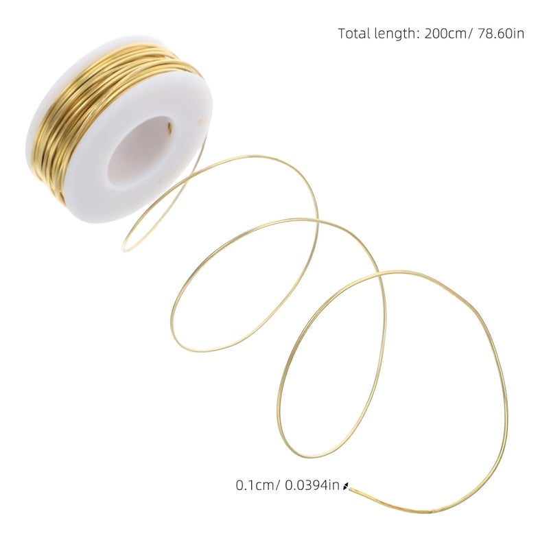 Copper Wire for Jewelry Making and Crafts 1.0mm Flexible Brass Wire 20 Meters with Spool Tarnish Resistant for DIY Beading Floral Arrangements and Gardening Supplies - Image 2