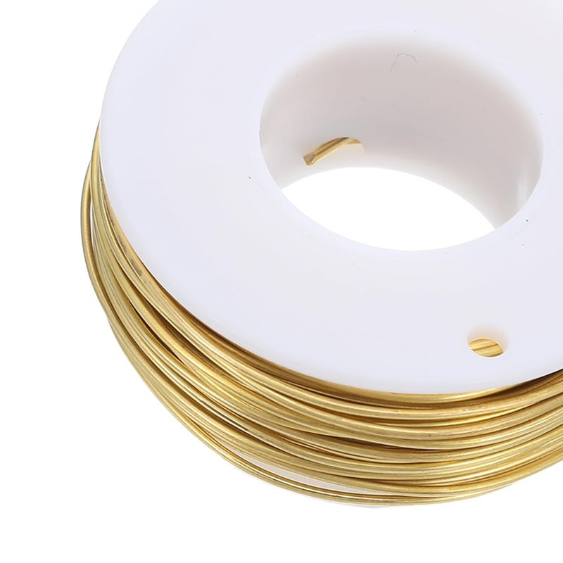 Copper Wire for Jewelry Making and Crafts 1.0mm Flexible Brass Wire 20 Meters with Spool Tarnish Resistant for DIY Beading Floral Arrangements and Gardening Supplies - Image 3